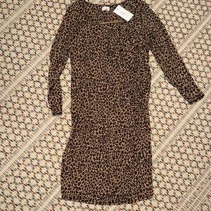 Isabel Maternity by Ingrid & Isabel Animal Print Long Sleeve Dress